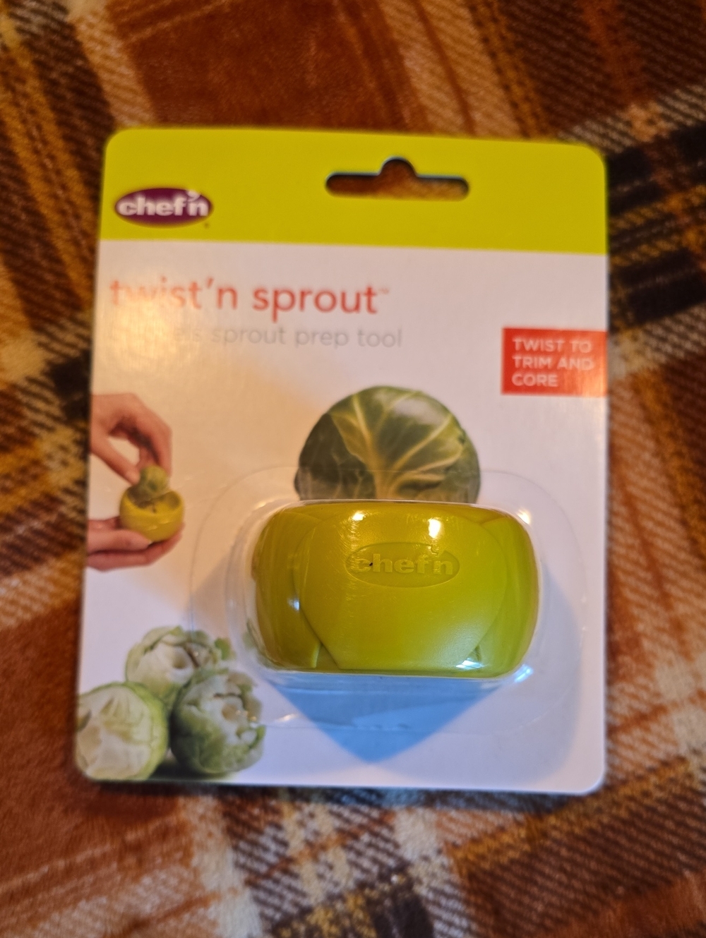 Twist N Sprout - Brussel Sprout Prep Tool - from ChefN - NWT